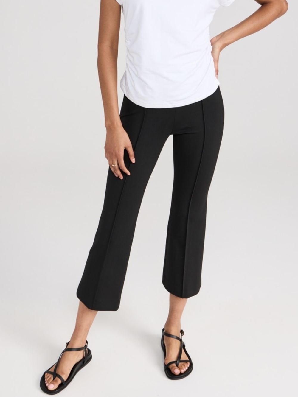 AIM Anthony Thomas Melillo Ponte Kick Flare Pant Black Size 12 NWT